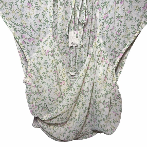 NEW Free People Ma Cherie Floral Top Size Large - Picture 3 of 8